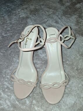 Lulu's Blush Pink Ankle-Strap Heeled Sandals